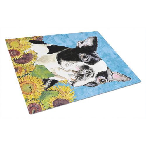  Carolines Treasures Boston Terrier Glass Cutting Board Large