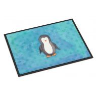 Carolines Treasures BB7376MAT Polkadot Penguin Watercolor Indoor or Outdoor Mat 18x27, 18H X 27W, Multicolor