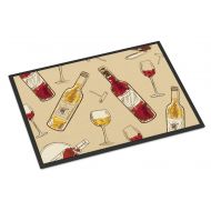 Carolines Treasures BB5196JMAT Red and White Wine Indoor or Outdoor Mat 24x36, 24H X 36W, Multicolor