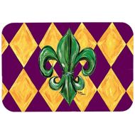 Carolines Treasures 8133JCMT Mardi Gras Fleur de lis Purple Green and Gold Kitchen or Bath Mat 24x36, 24H X 36W, multicolor