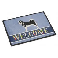 Carolines Treasures BB8324JMAT Alaskan Malamute Welcome Indoor or Outdoor Mat 24x36, 24H X 36W, Multicolor