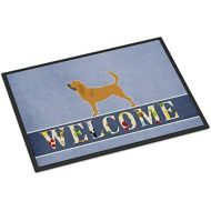 Carolines Treasures BB5488MAT Bloodhound Welcome Indoor or Outdoor Mat 18x27, 18H X 27W, Multicolor