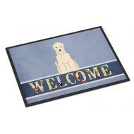 Carolines Treasures BB5642MAT Soft Coated Wheaten Terrier Welcome Indoor or Outdoor Mat 18x27, 18H X 27W, Multicolor