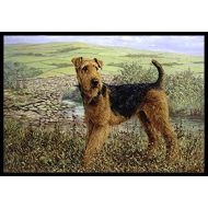 Carolines Treasures HMHE0245MAT Airedale Terrier The Kings Country Indoor or Outdoor Mat 18x27, 18H X 27W, Multicolor