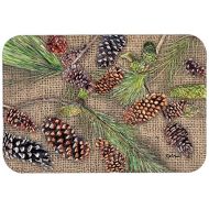 Carolines Treasures 8735JCMT Pine Cones Kitchen or Bath Mat 24x36, 24H X 36W, multicolor