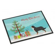 Carolines Treasures BB2937MAT Bernese Mountain Dog Merry Christmas Tree Indoor or Outdoor Mat 18x27, 18H X 27W, Multicolor