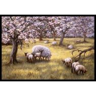 Carolines Treasures BDBA0133JMAT Sheep by Daphne Baxter Indoor or Outdoor Mat 24x36, 24H X 36W, Multicolor