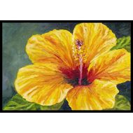 Carolines Treasures TMTR0321JMAT Yellow Hibiscus by Malenda Trick Indoor or Outdoor Mat 24x36, 24H X 36W, Multicolor