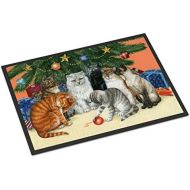 Carolines Treasures BDBA0345JMAT Cats Under The Christmas Tree Indoor or Outdoor Mat 24x36, 24H X 36W, Multicolor