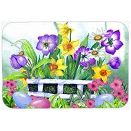 Carolines Treasures PJC1099JCMT Finding Easter Eggs Kitchen or Bath Mat 24x36, 24H X 36W, multicolor