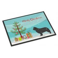 Carolines Treasures BB2982MAT Newfoundland Merry Christmas Tree Indoor or Outdoor Mat 18x27, 18H X 27W, Multicolor