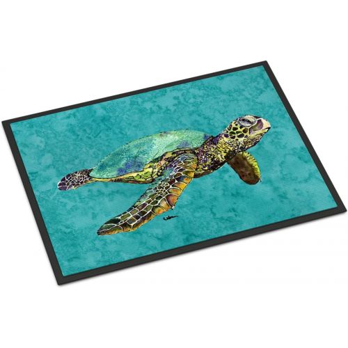  Carolines Treasures 8659JMAT Turtle Indoor or Outdoor Mat 24x36 Doormat, 24H X 36W, Multicolor