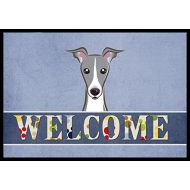 Carolines Treasures BB1422MAT Italian Greyhound Welcome Indoor or Outdoor Mat 18x27, 18H X 27W, Multicolor