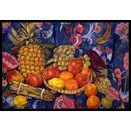Carolines Treasures DND0018MAT Fruit & Vegetables by Neil Drury Indoor or Outdoor Mat 18x27, 18H X 27W, Multicolor