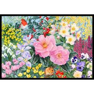 Carolines Treasures SASE0956JMAT Winter Floral by Anne Searle Indoor or Outdoor Mat 24x36, 24H X 36W, Multicolor