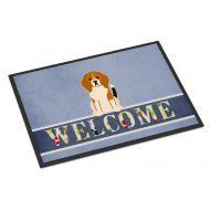 Carolines Treasures BB5621MAT Beagle Tricolor Welcome Indoor or Outdoor Mat 18x27, 18H X 27W, Multicolor