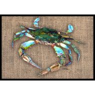 Carolines Treasures 8731JMAT Crab Indoor or Outdoor Mat 24x36 Doormat, 24H X 36W, Multicolor