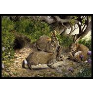 Carolines Treasures BDBA0136MAT Rabbits and The Rabbit Hole Indoor or Outdoor Mat 18x27, 18H X 27W, Multicolor