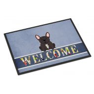 Carolines Treasures BB5590MAT French Bulldog Brindle Welcome Indoor or Outdoor Mat 18x27, 18H X 27W, Multicolor