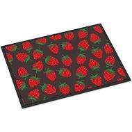 Carolines Treasures BB5137MAT Strawberries on Gray Indoor or Outdoor Mat 18x27, 18H X 27W, Multicolor