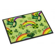 Carolines Treasures BB7560MAT Watercolor St Patricks Day Lucky Leprechan Indoor or Outdoor Mat 18x27, 18H X 27W, Multicolor