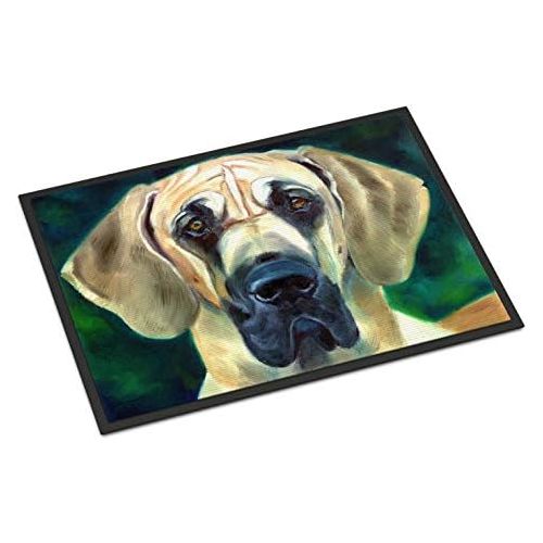  Carolines Treasures 7444MAT Great Dane Lookin at You Indoor or Outdoor Mat 18x27, 18H X 27W, Multicolor