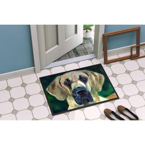  Carolines Treasures 7444MAT Great Dane Lookin at You Indoor or Outdoor Mat 18x27, 18H X 27W, Multicolor