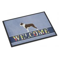 Carolines Treasures BB5548MAT Boston Terrier Welcome Indoor or Outdoor Mat 18x27, 18H X 27W, Multicolor