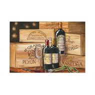 Carolines Treasures TMTR0254MAT Wine Gran Vin by Malenda Trick Indoor or Outdoor Mat 18x27, 18H X 27W, Multicolor