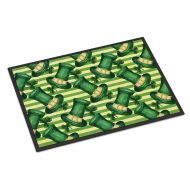 Carolines Treasures BB7558MAT Watercolor St Patricks Day Leprechan Hat Indoor or Outdoor Mat 18x27, 18H X 27W, Multicolor