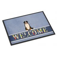 Carolines Treasures BB5617MAT Bernese Mountain Dog Welcome Indoor or Outdoor Mat 18x27, 18H X 27W, Multicolor