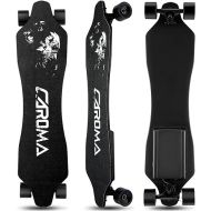 Caroma Electric Skateboards with Remote, 350W Hub-Motor Electric Longboard for Adults Teens, 12.4 MPH Top Speed, 13 Miles Max Range