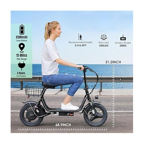  Caroma Peak 870W Electric Scooters for Adults, 14