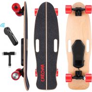 Caroma Electric Skateboards,32 Inch Standard 8 Layers Maple Wood Deck,350W Motor,6-12 km Long Range,Cruiser Sport Complete E-Skateboard with Remote,Skateboarding for Adults Kids Boys Girl