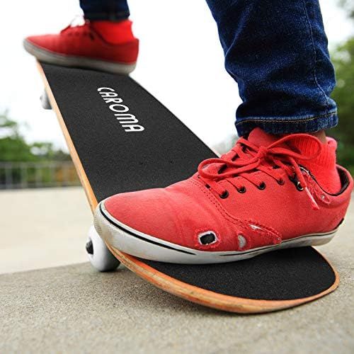  Caroma 31inches Skateboard for Beginners Standard Skateboards for Teen Kids Boys Girls Youths Starter-Complete Skate Boards 31.1x 7.9 Canadian Maple Pro Cruiser