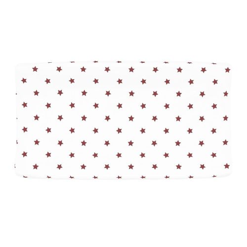  Carousel Designs Red Stars Changing Pad Cover - Organic 100% Cotton Change Pad Cover - Made...