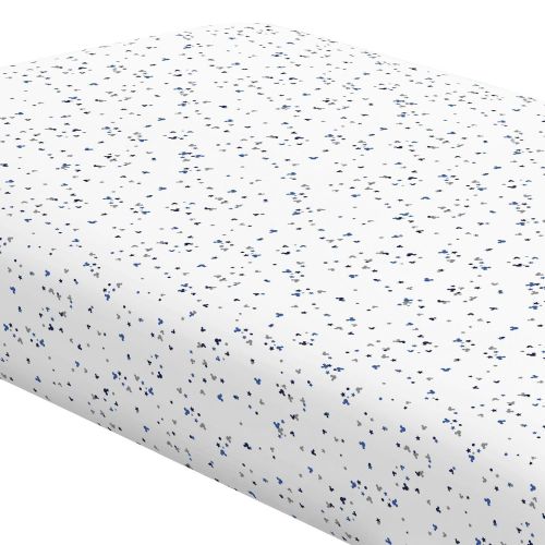  Carousel Designs Disney Baby Navy and Blue Mickey Confetti Crib Sheet - Organic 100% Cotton Fitted Crib Sheet -...