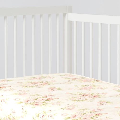  Carousel Designs Pink Floral Crib Sheet