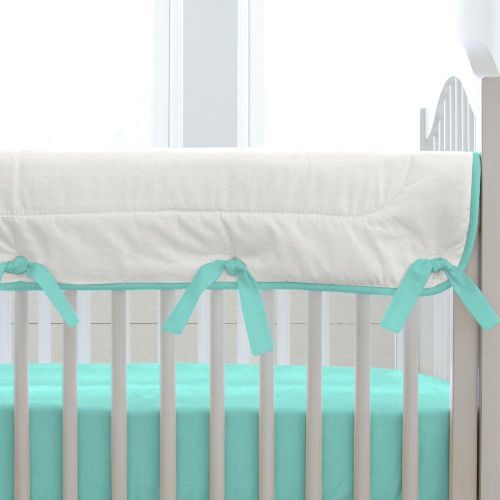  Carousel Designs Solid Teal Crib Rail Cover