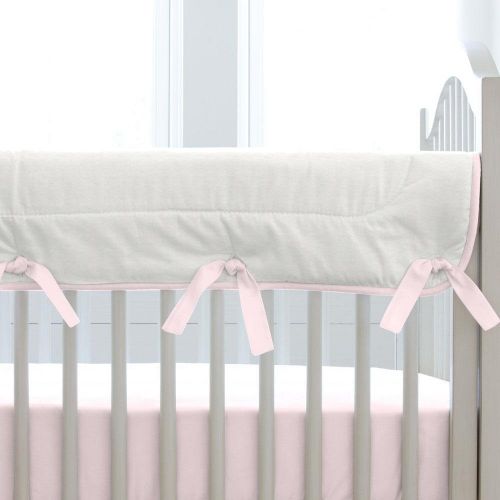  Carousel Designs Solid Pink Crib Rail Cover