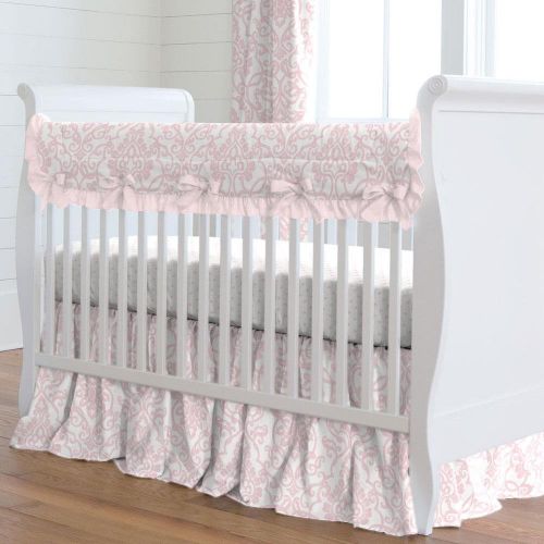  Carousel Designs Pink Filigree Crib Rail Cover