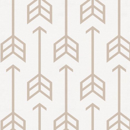  Carousel Designs Taupe Arrow Crib Rail Cover