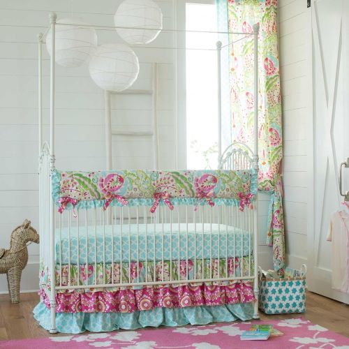  Carousel Designs Kumari Garden Crib Rail Cover