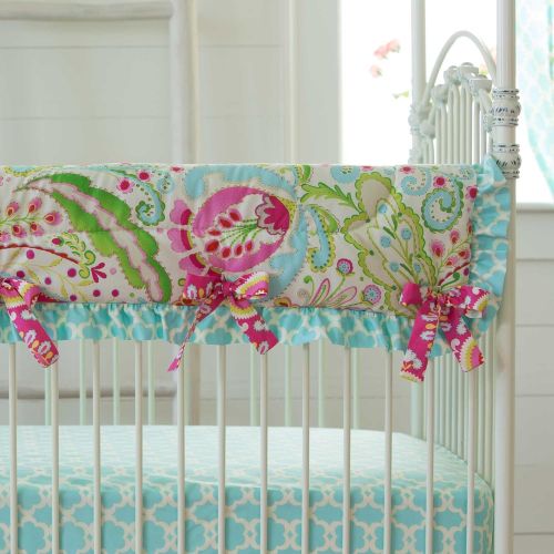  Carousel Designs Kumari Garden Crib Rail Cover