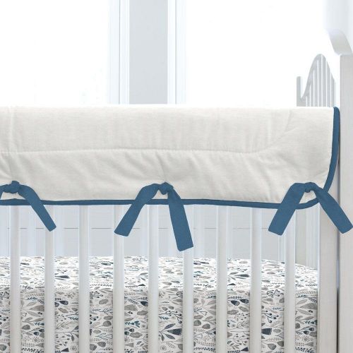  Carousel Designs Blue Woodland Mountains Crib Rail Cover