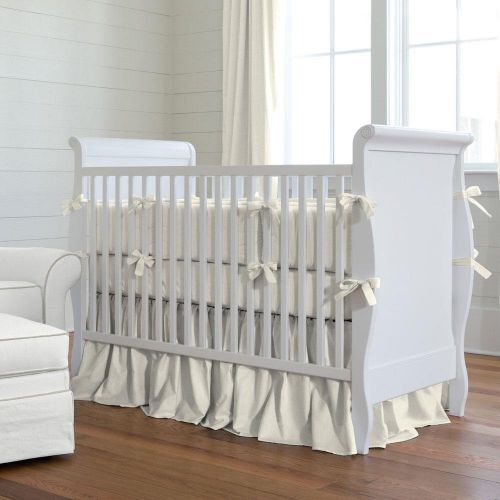  Carousel Designs Solid Ivory Crib Rail Cover