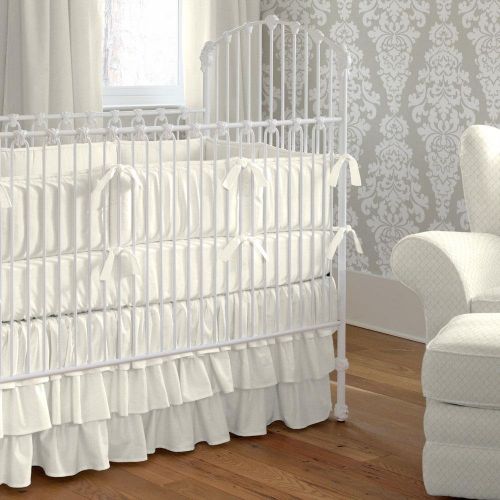  Carousel Designs Solid Ivory Crib Rail Cover