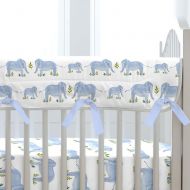 Carousel Designs Pink and Gray Woodland Crib Rail Cover