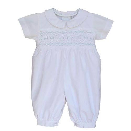  Carouselwear Special Occasion Baby Boy White Smocked Christening Outfit