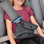 Carperipher Seat Belt Cover and Adjuster for Kids,Travel Seatbelt Pillow with Clip & Seatbelt Adjuster,Soft Neck Support Headrest Car Seat Strap Protector Cushion Pads for Baby Child Short Peo